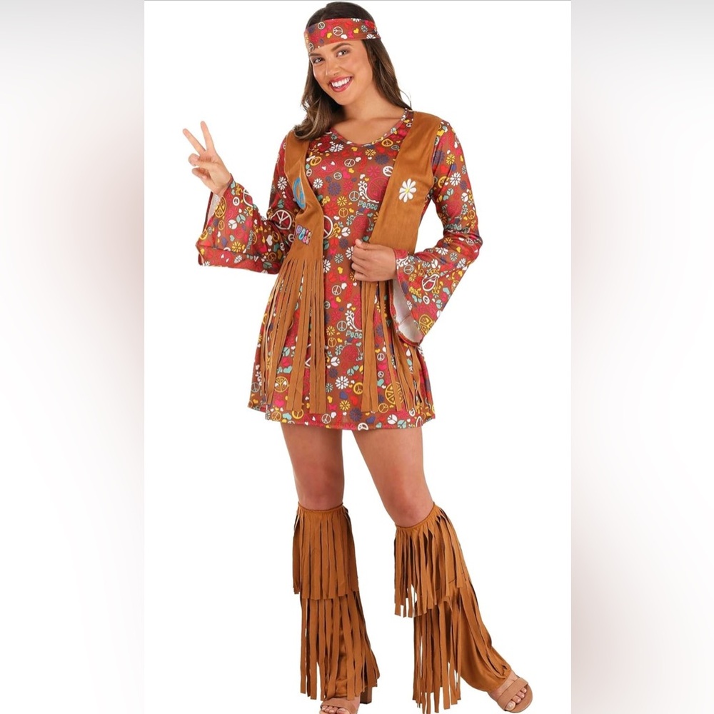 Peace Love Hippie costume. 
Women’s Small size 4/6